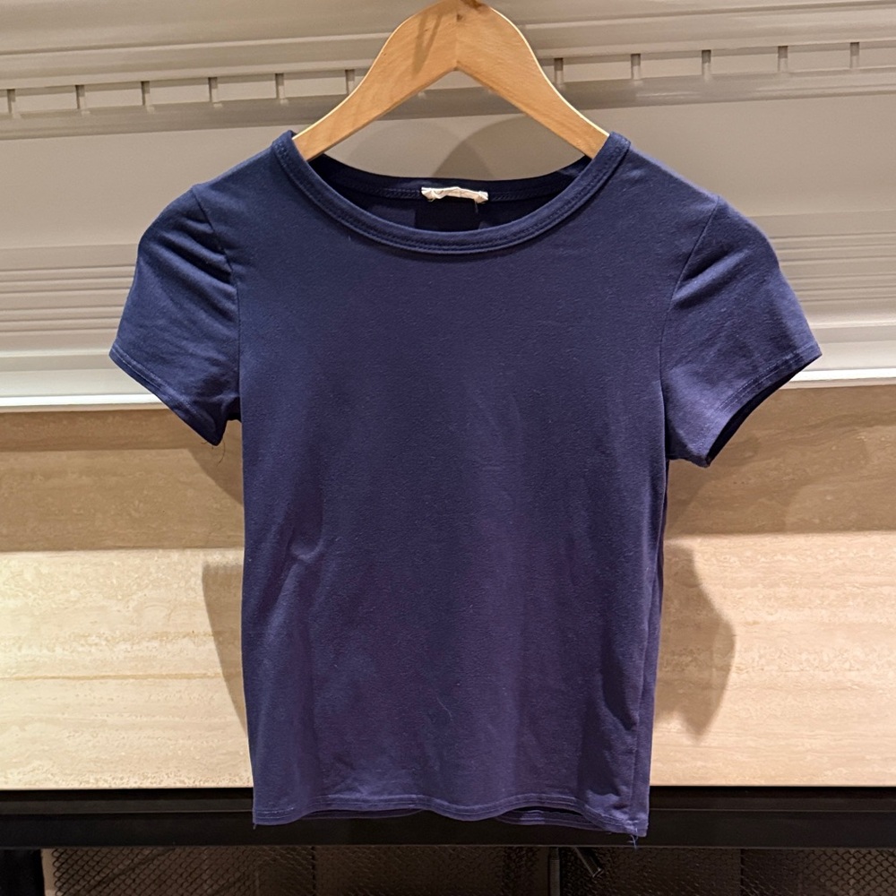 Olivia Rae Navy Short Sleeve Crewneck Tee
